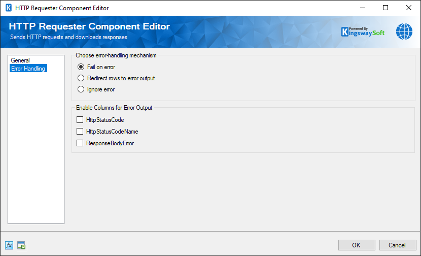 SSIS HTTP Requester - Error Handling